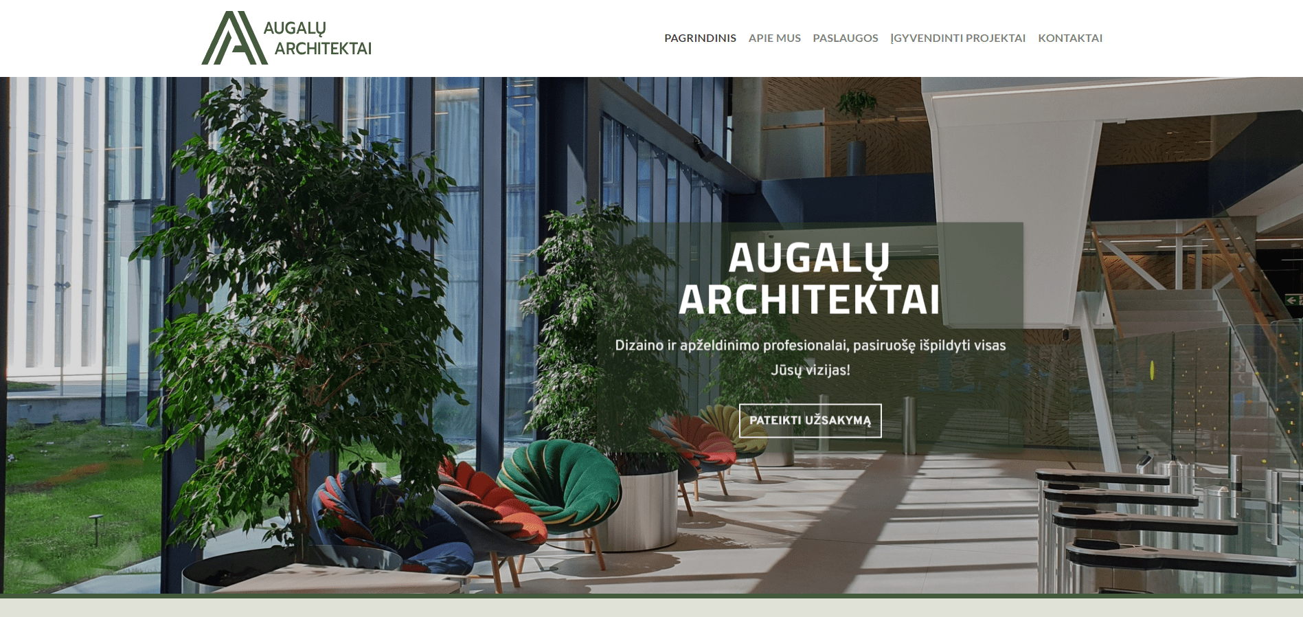 internetinė svetainė augalų architektai